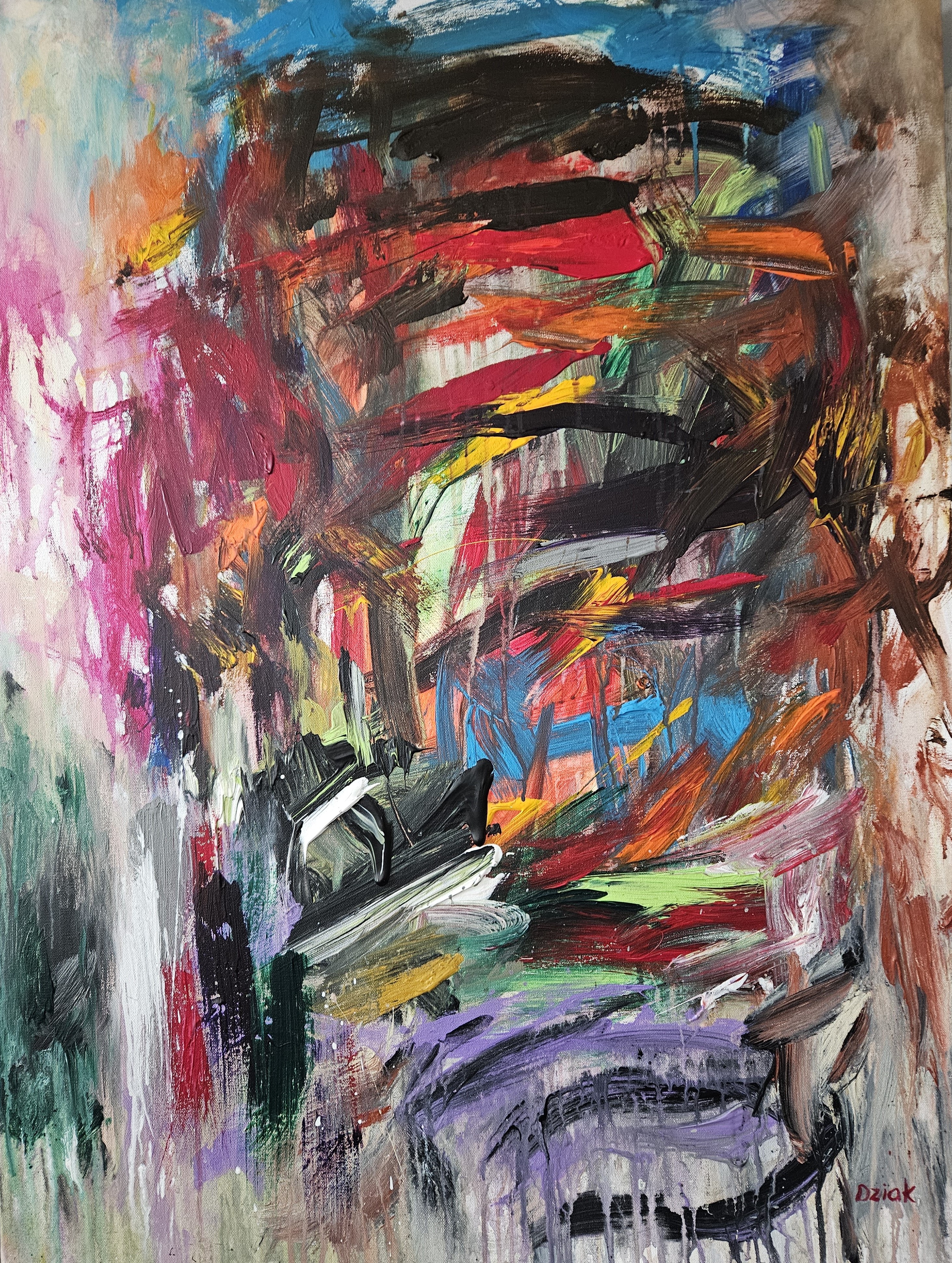 40 X 60 ACRYLIC ON CANVAS
